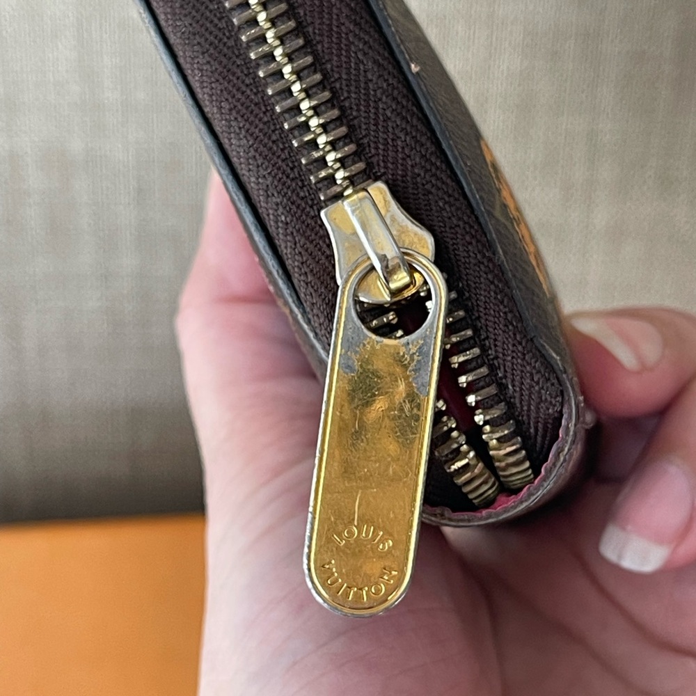 Authentic LOUIS VUITTON Monogram Printed Zippy Zip Around Long Wallet CA3178 - Picture 7 of 16